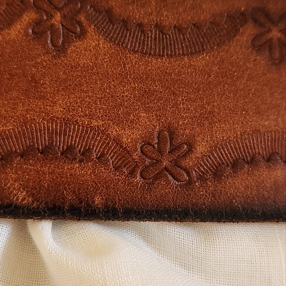 Old Navy Leather Belt with Rhinestone Buckle - Picture 4 of 13